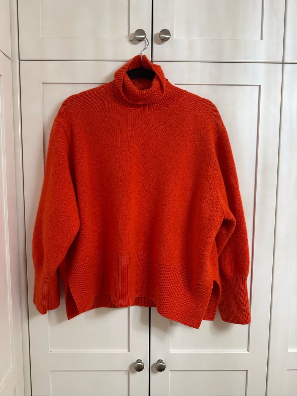 Turtleneck Sweater - Vibrant Orange